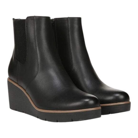 Naturalizer Soul Women's Apollo Black Wedge Ankle Booties Boots New Size‎ 11 - Picture 1 of 14